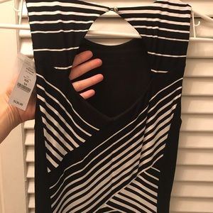 NWT Long White House Black Market Maxi Dress side slits